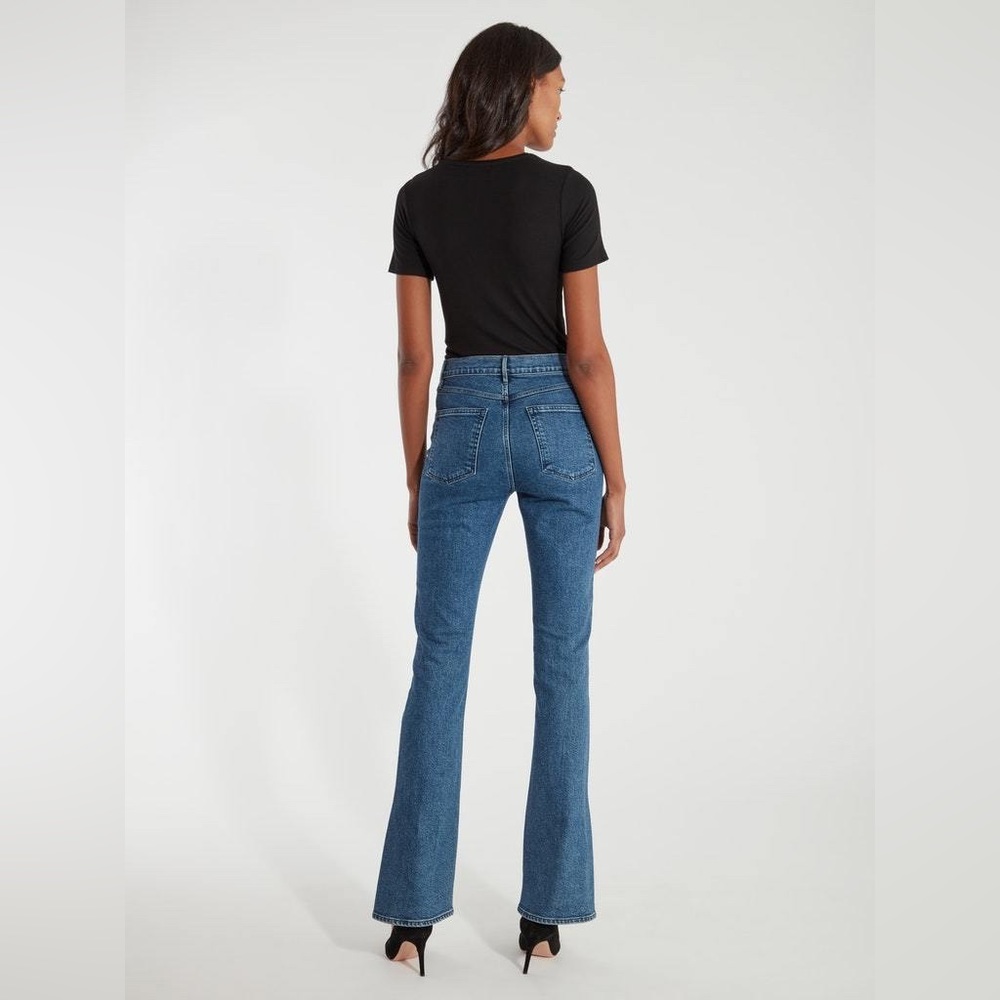 3X1 High Rise Split Seam Bell Jeans in Hester Size 27 - Picture 3 of 10